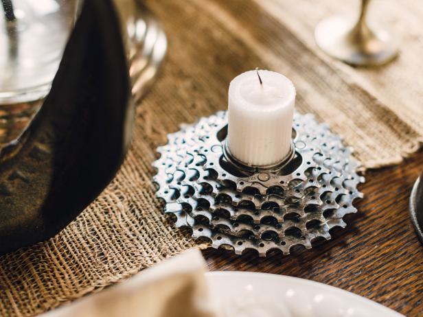 How to Make Bicycle Gear Votive Holders