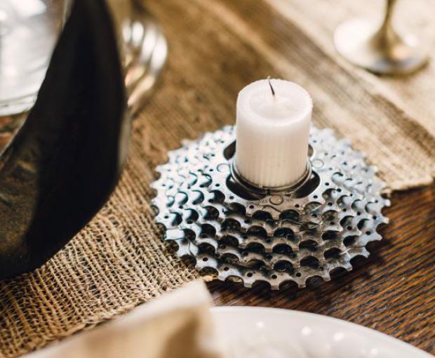 How to Make Bicycle Gear Votive Holders
